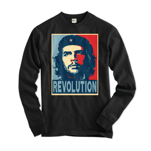 Che Guevara Revolution Hope Style Long Sleeve Shirt - Black / Small - Long Sleeve Shirt