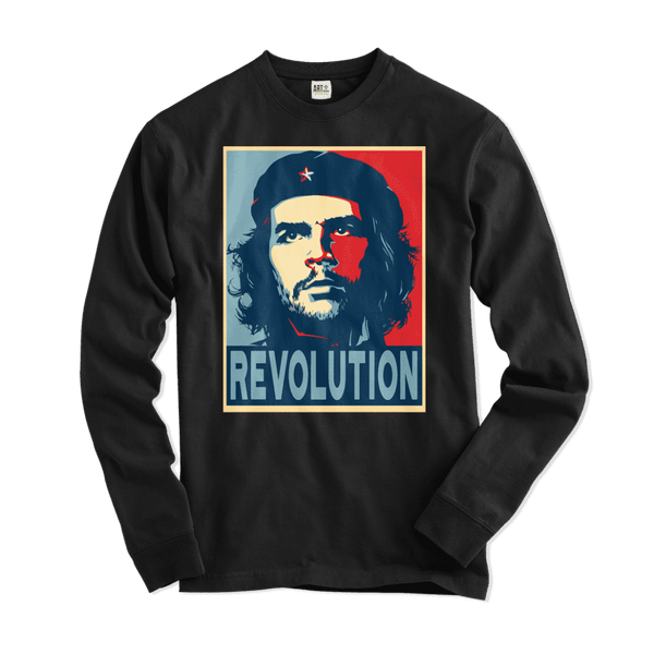 Che Guevara Revolution Hope Style Long Sleeve Shirt - Black / Small - Long Sleeve Shirt