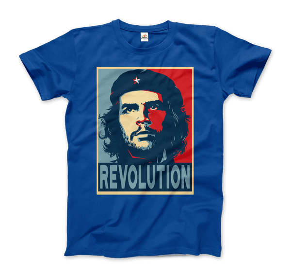 Che Guevara Revolution T-Shirt - Men / Royal Blue / Small - T-Shirt