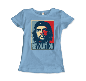 Che Guevara Revolution T-Shirt - Women / Light Blue / Small - T-Shirt