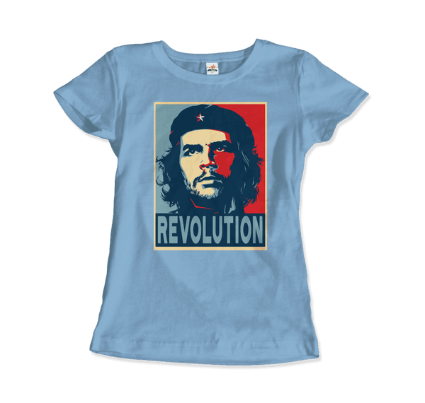 Che Guevara Revolution T-Shirt - Women / Light Blue / Small - T-Shirt