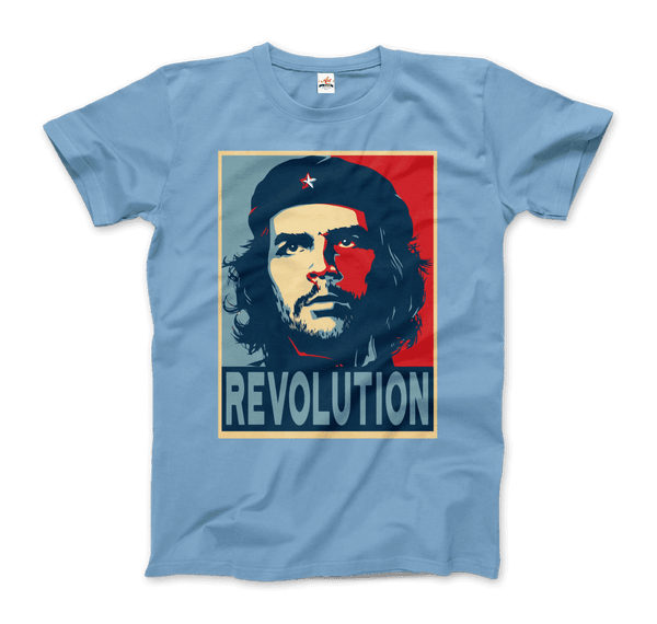 Che Guevara Revolution T-Shirt - Men / Light Blue / Small - T-Shirt