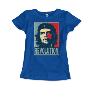 Che Guevara Revolution T-Shirt - Women / Royal Blue / Small - T-Shirt