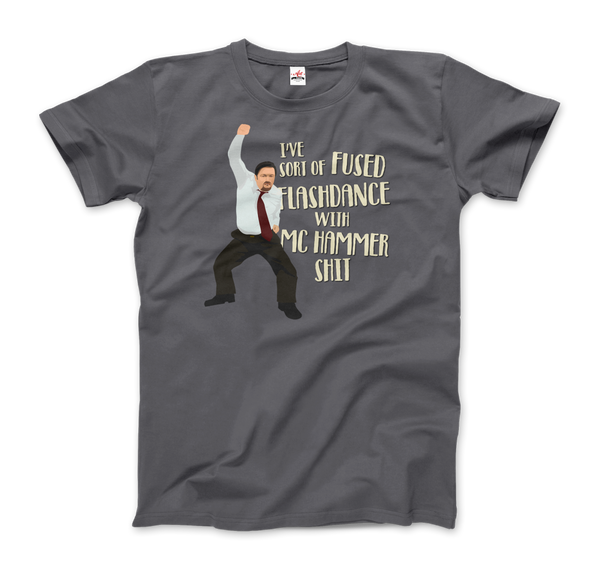 David Brent Classic Dance, from The Office UK T-Shirt - Men / Charcoal / Small by Art-O-Rama