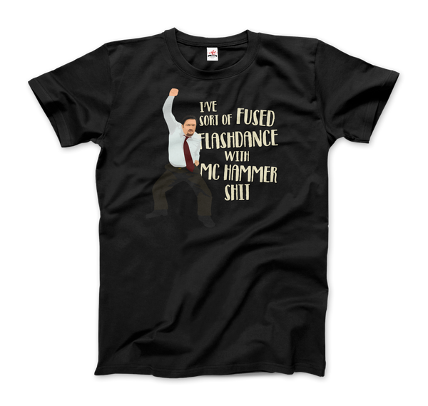 David Brent Classic Dance, from The Office UK T-Shirt - Men / Black / Small by Art-O-Rama