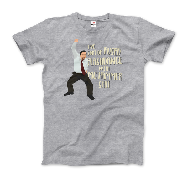 David Brent Classic Dance, from The Office UK T-Shirt - Men / Heather Grey / Small by Art-O-Rama