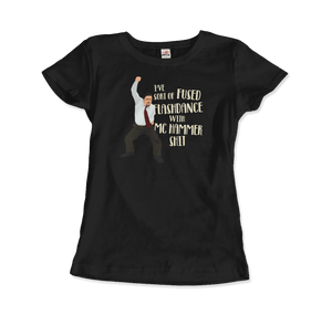 David Brent Classic Dance, from The Office UK T-Shirt - Women / Black / Small by Art-O-Rama