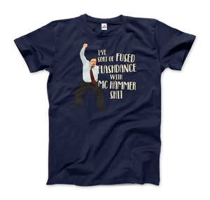 David Brent Classic Dance, from The Office UK T-Shirt - Men / Navy / Small by Art-O-Rama