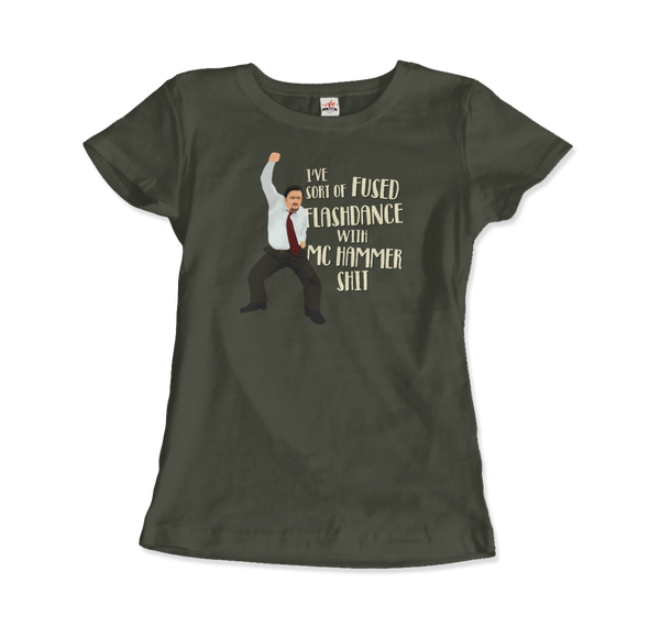 David Brent Classic Dance, from The Office UK T-Shirt - Women / City Green / Small by Art-O-Rama