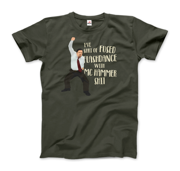 David Brent Classic Dance, from The Office UK T-Shirt - Men / City Green / Small by Art-O-Rama
