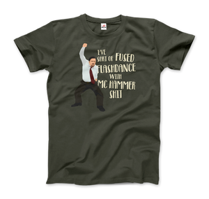 David Brent Classic Dance, from The Office UK T-Shirt - Men / City Green / Small by Art-O-Rama