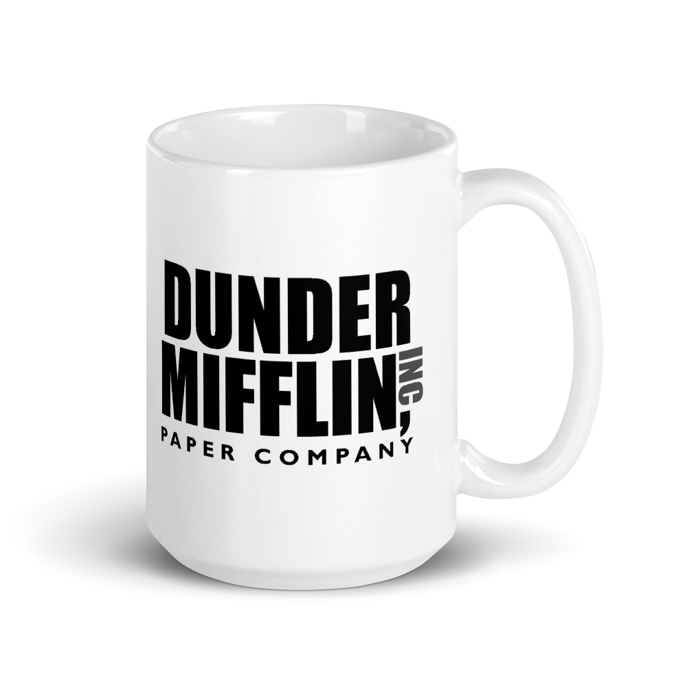  Dunder Mifflin (The Office) World's Best Boss TV Television  Show Ceramic Mug Coffee (Tea, Cocoa) 15 OZ Mug, Official Michael Scott Mug  As Seen On The Office : Home & Kitchen