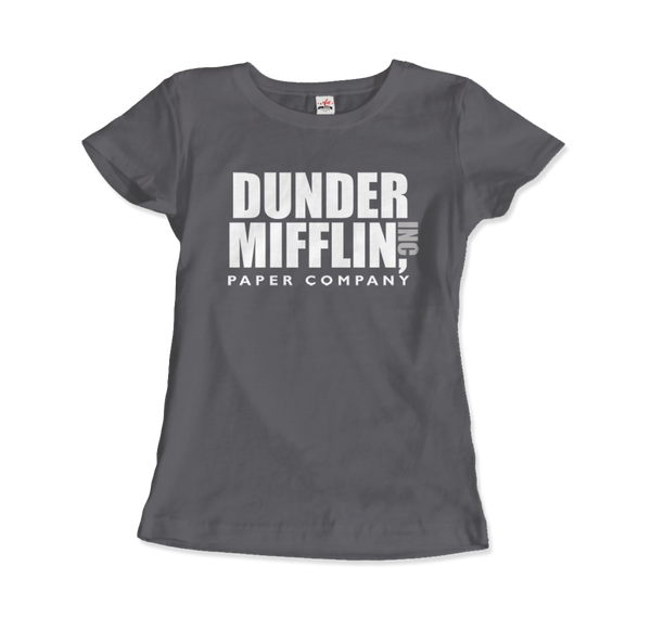 Dunder Mifflin Paper Company, Inc from The Office T-Shirt - Women / Charcoal / Small by Art-O-Rama
