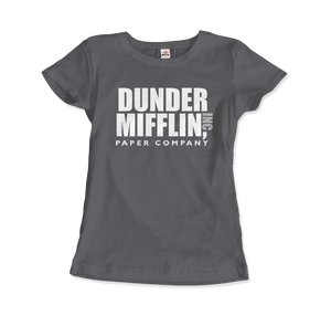 Dunder Mifflin Paper Company, Inc from The Office T-Shirt - Women / Charcoal / Small by Art-O-Rama