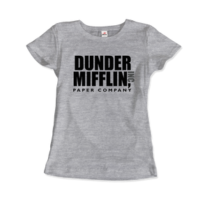 Dunder Mifflin Paper Company, Inc from The Office T-Shirt - Women / Heather Grey / Small by Art-O-Rama