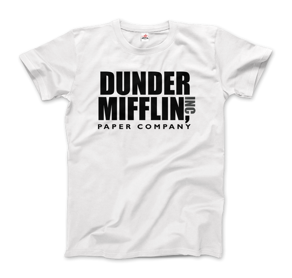 Dunder Mifflin Paper Company, Inc from The Office T-Shirt - Men / White / Small by Art-O-Rama