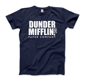 Dunder Mifflin Paper Company, Inc from The Office T-Shirt - Men / Navy / Small by Art-O-Rama