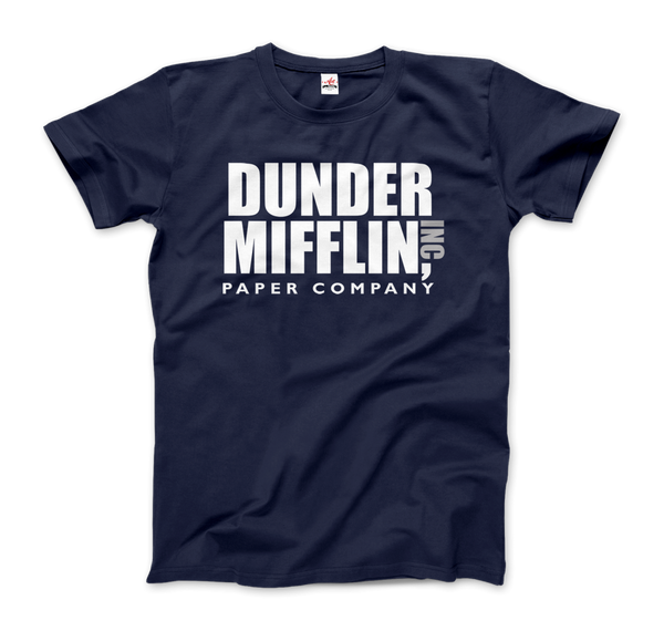 Dunder Mifflin Paper Company, Inc from The Office T-Shirt - Men / Navy / Small by Art-O-Rama
