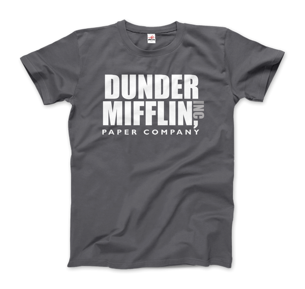 Dunder Mifflin Paper Company, Inc from The Office T-Shirt - Men / Charcoal / Small by Art-O-Rama