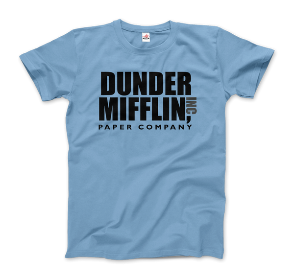 Dunder Mifflin Paper Company, Inc from The Office T-Shirt - Men / Light Blue / Small by Art-O-Rama