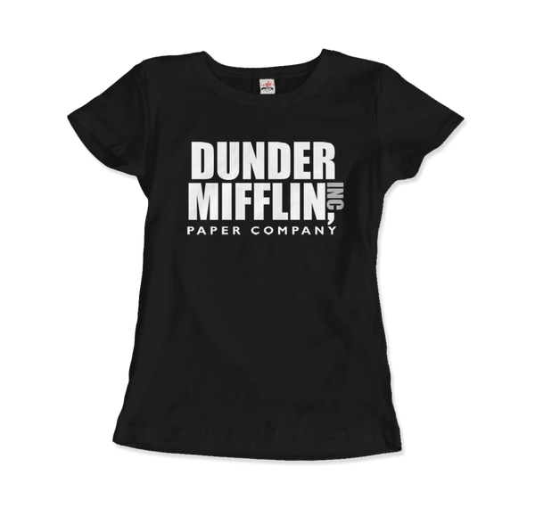 Dunder Mifflin Paper Company, Inc from The Office T-Shirt - Women / Black / Small by Art-O-Rama
