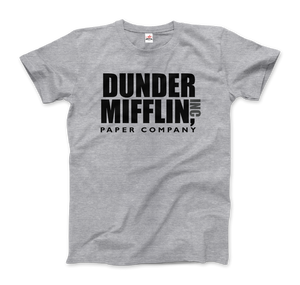 Dunder Mifflin Paper Company, Inc from The Office T-Shirt - Men / Heather Grey / Small by Art-O-Rama