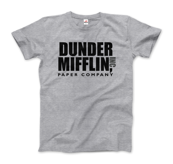 Dunder Mifflin Paper Company, Inc from The Office T-Shirt - Men / Heather Grey / Small by Art-O-Rama