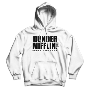 Dunder Mifflin Paper Company Inc from The Office Unisex Hoodie - White / S by Art-O-Rama