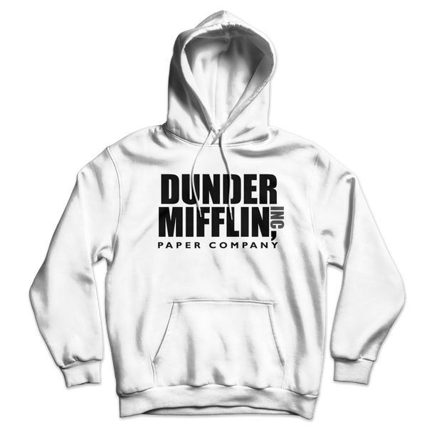 Dunder Mifflin Paper Company Inc from The Office Unisex Hoodie - White / S by Art-O-Rama