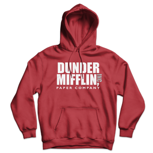 Dunder Mifflin Paper Company Inc from The Office Unisex Hoodie - Red / S by Art-O-Rama