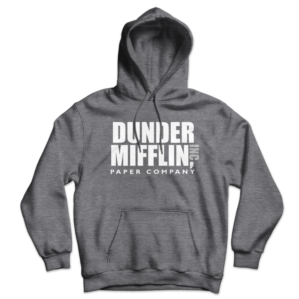 Dunder Mifflin Paper Company Inc from The Office Unisex Hoodie - Dark Heather / S by Art-O-Rama