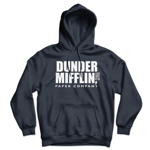 Dunder Mifflin Paper Company Inc from The Office Unisex Hoodie - Navy / S by Art-O-Rama
