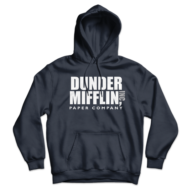 Dunder Mifflin Paper Company Inc from The Office Unisex Hoodie - Navy / S by Art-O-Rama