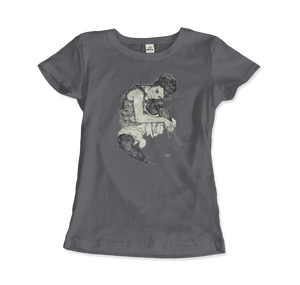 Egon Schiele Zeichnungen I (Drawings 1) 1917 Art T-Shirt - Women / Charcoal / Small - T-Shirt