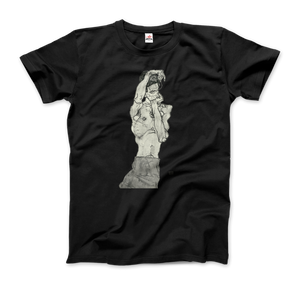 Egon Schiele Zeichnungen II (Drawings 2) 1914 Art T-Shirt - Men / Black / Small by Art-O-Rama