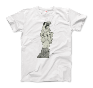 Egon Schiele Zeichnungen II (Drawings 2) 1914 Art T-Shirt - Men / White / Small by Art-O-Rama