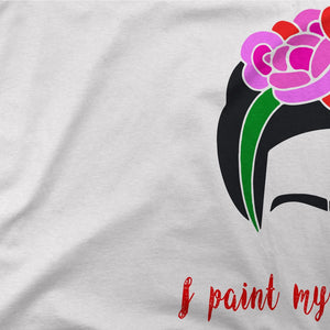 Frida Kahlo - I Paint My Own Reality - Quote T-Shirt - [variant_title] by Art-O-Rama