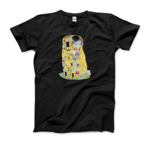 Gustav Klimt The Kiss (or The Lovers), 1908 Artwork T-Shirt - Men / Black / Small by Art-O-Rama
