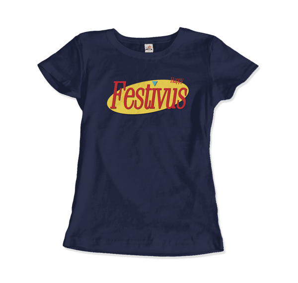 Happy Festivus For The Rest of Us Seinfeld T-Shirt - Women / Navy / Small - T-Shirt