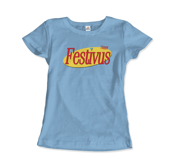 Happy Festivus For The Rest of Us Seinfeld T-Shirt - Women / Light Blue / Small - T-Shirt