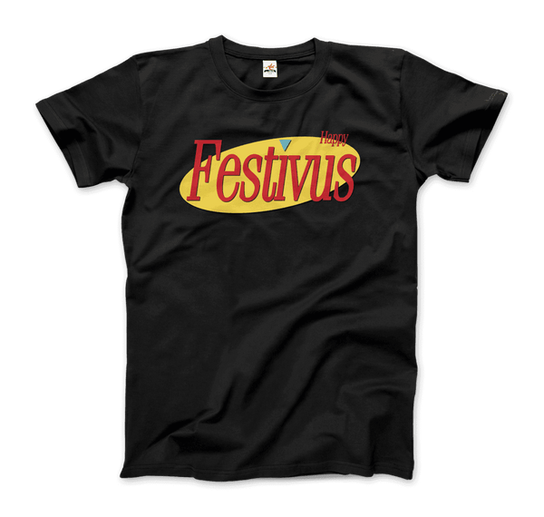 Happy Festivus For The Rest of Us Seinfeld T-Shirt - Men / Black / Small - T-Shirt