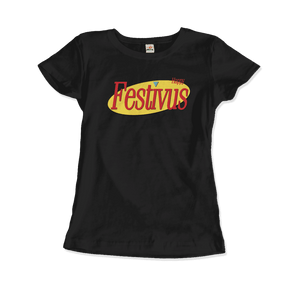 Happy Festivus For The Rest of Us Seinfeld T-Shirt - Women / Black / Small - T-Shirt