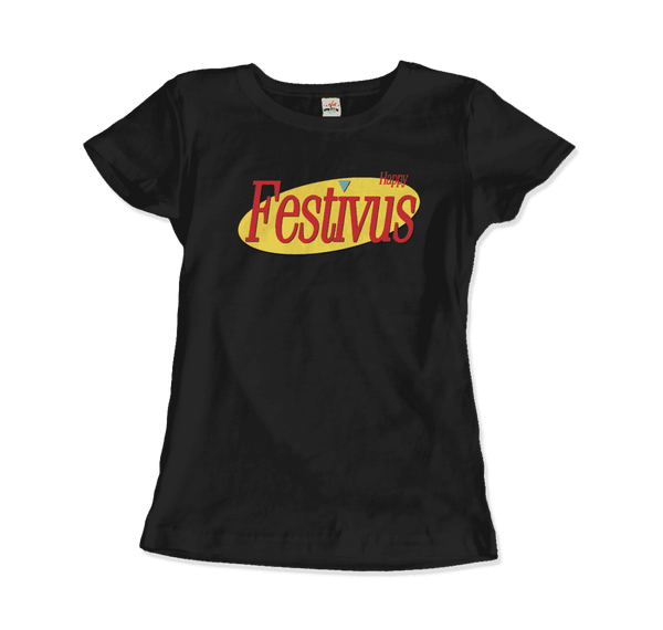 Happy Festivus For The Rest of Us Seinfeld T-Shirt - Women / Black / Small - T-Shirt