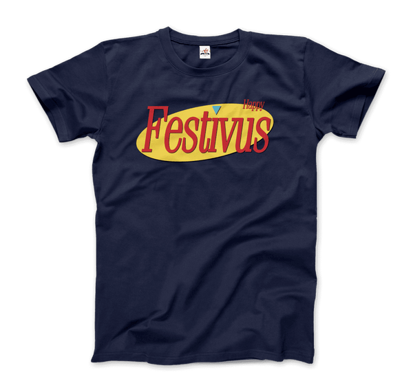 Happy Festivus For The Rest of Us Seinfeld T-Shirt - Men / Navy / Small - T-Shirt