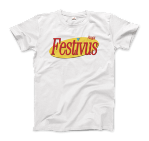Happy Festivus For The Rest of Us Seinfeld T-Shirt - Men / White / Small - T-Shirt
