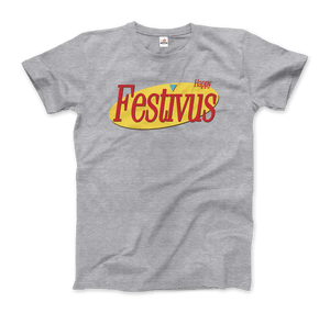Happy Festivus For The Rest of Us Seinfeld T-Shirt - Men / Heather Grey / Small - T-Shirt