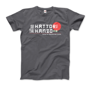 Hattori Hanzo Sushi and Swordsmithing from Kill Bill T-Shirt - Men (Unisex) / Charcoal / S - T-Shirt