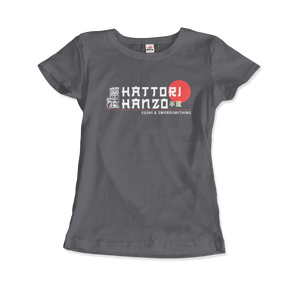 Hattori Hanzo Sushi and Swordsmithing from Kill Bill T-Shirt - Women (Fitted) / Charcoal / S - T-Shirt