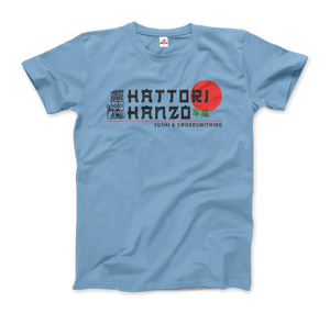 Hattori Hanzo Sushi and Swordsmithing from Kill Bill T-Shirt - Men (Unisex) / Light Blue / S - T-Shirt
