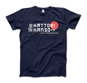 Hattori Hanzo Sushi and Swordsmithing from Kill Bill T-Shirt - Men (Unisex) / Navy / S - T-Shirt